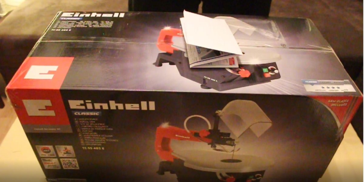 Einhell Dekupiersäge TC SS 405 E Stiftsägeblatt Aufnahme Unboxing