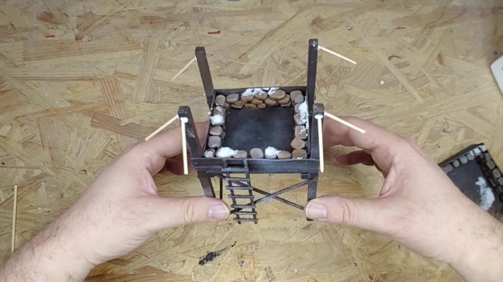 Kazaij Wachturm DIY Astra Militarum Tempestus Scion Grundiert Schnee Markise Trockenbürsten Tabletop