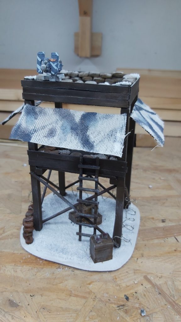 Kazaij Tabletop Wachturm DIY Astra Militarum Tempestus Scion Grundiert Base Stacheldraht