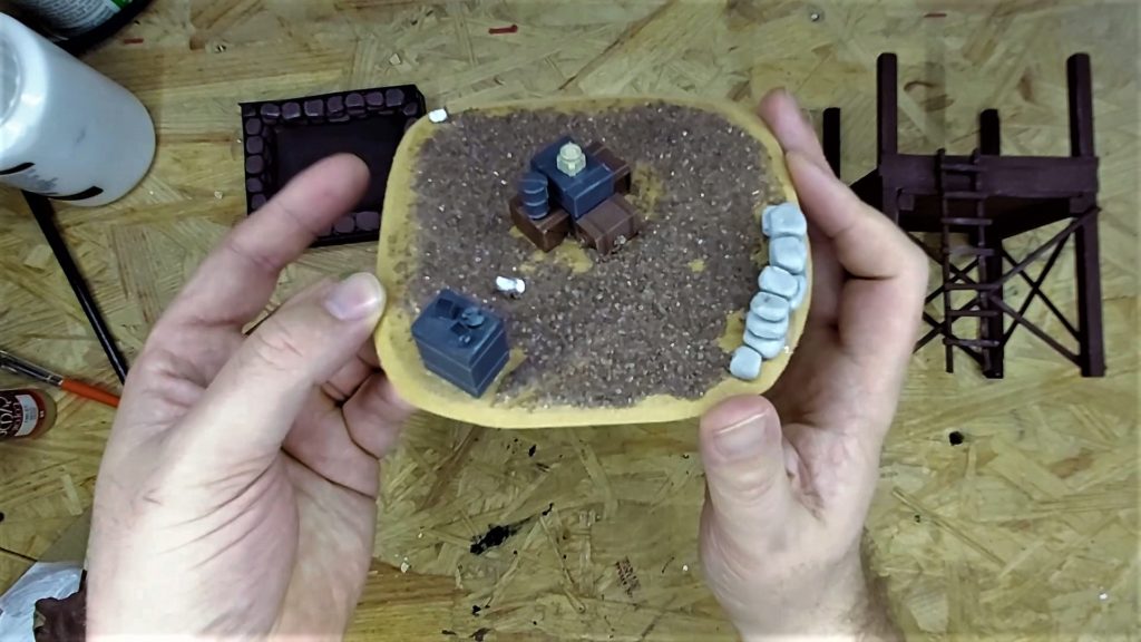 Tabletop-Warhammer-40k-Militarum-Tempestus-Scions-DIY-Wachturm-Kazaij-Base